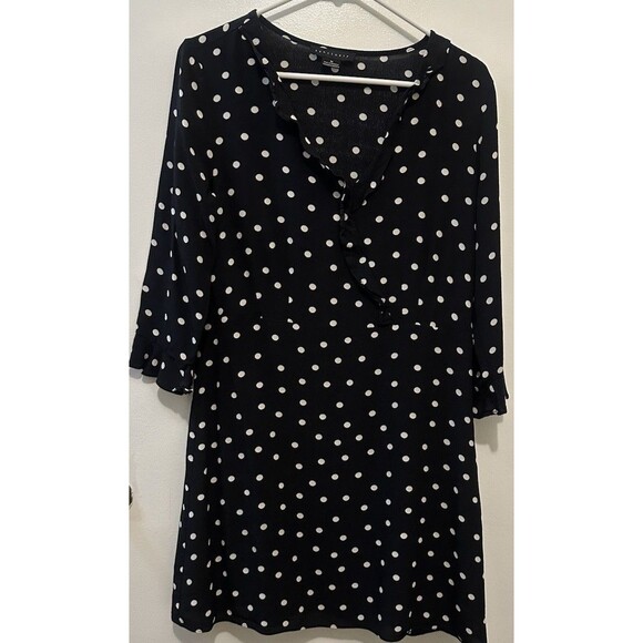 Sanctuary Eye Candy Dotted Mini Dress Polka Dots Women’s Size Medium Lined - Picture 1 of 3